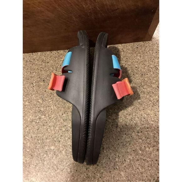 Chaco Lowdown Chillos Slides Sz 8 Pink Blue - Picture 9 of 11